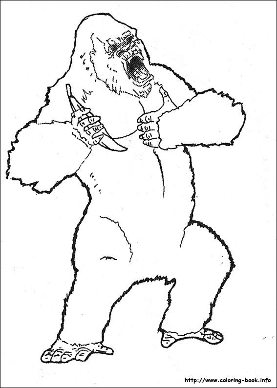 King Kong coloring picture